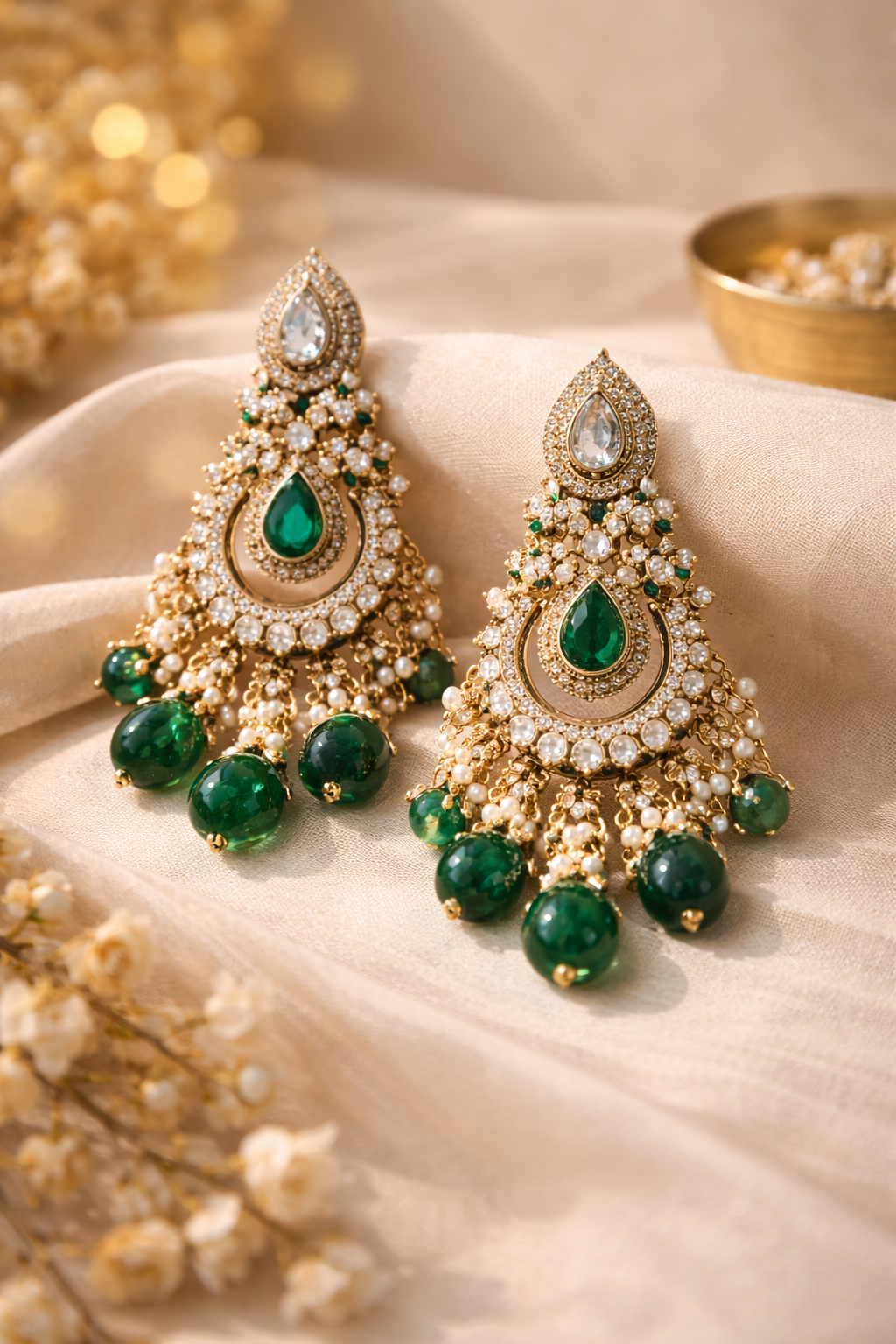 Pearl Radiance Jhumki